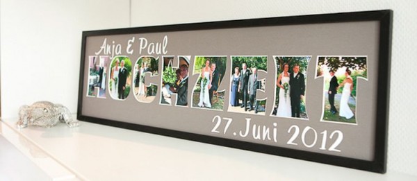 HOCHZEIT - Passepartout, 20x70cm personalisiert